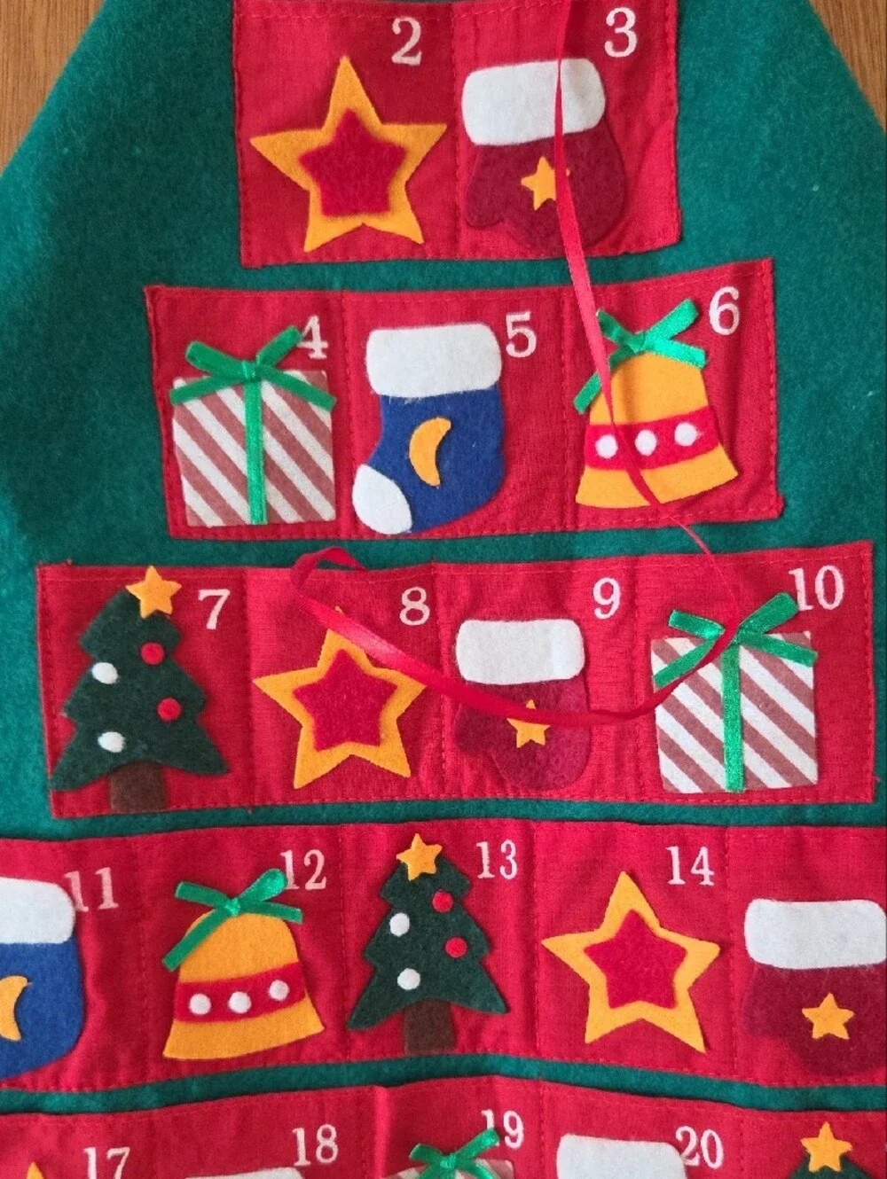 Felt Christmas Tree Advent Calendar